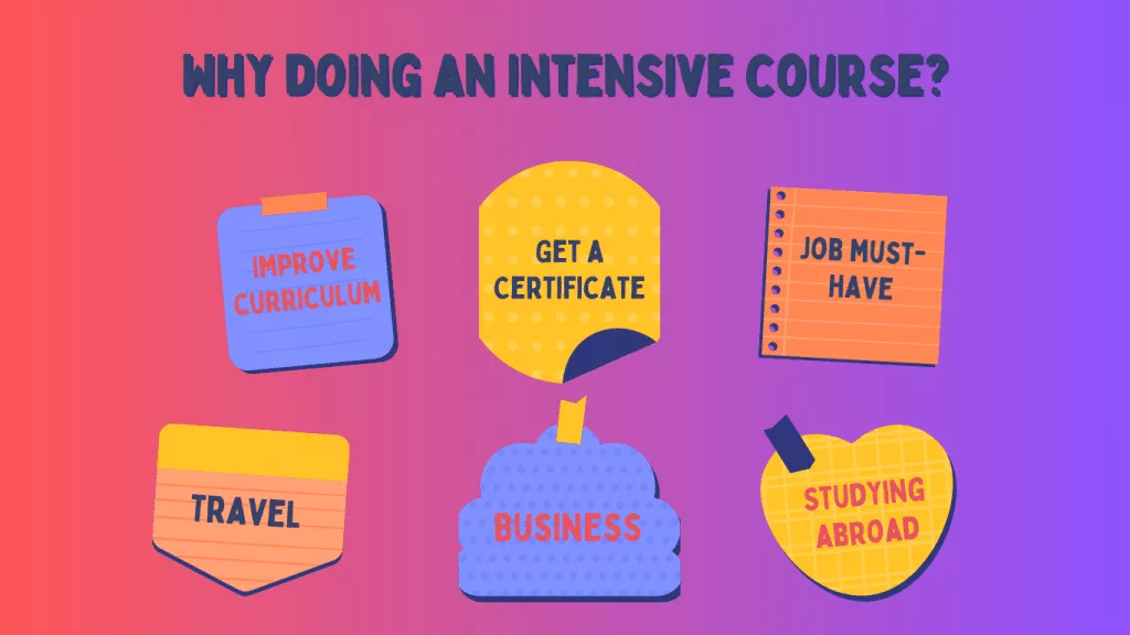 Why doing an intensive course